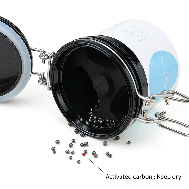 

New Eyelash Glue Storage Tank Container Activated Carbon Storage Sealed Storage Jar For Eyelash Extension Makeup Tools