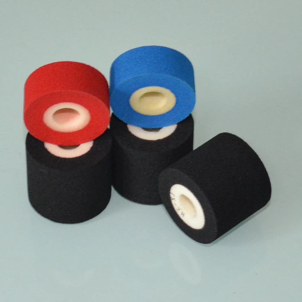 Black Diameter 36mm Height 16mm hot stamping ink roller for ink roller coding machine