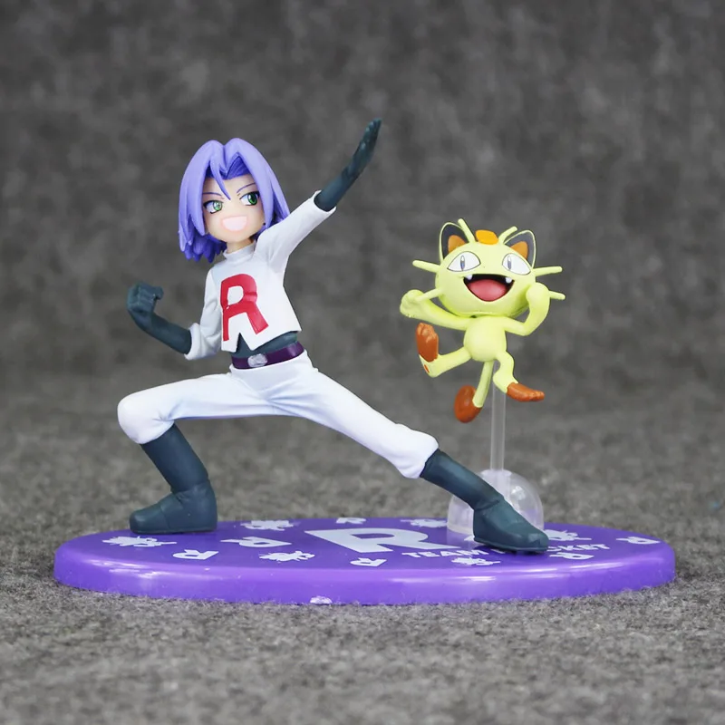 4 стиля аниме фигурка игрушка чармандер Мисти Psyduck Togepi Team Rocket Brock Vulpix Geodude аниме модель куклы - Цвет: B in Bag