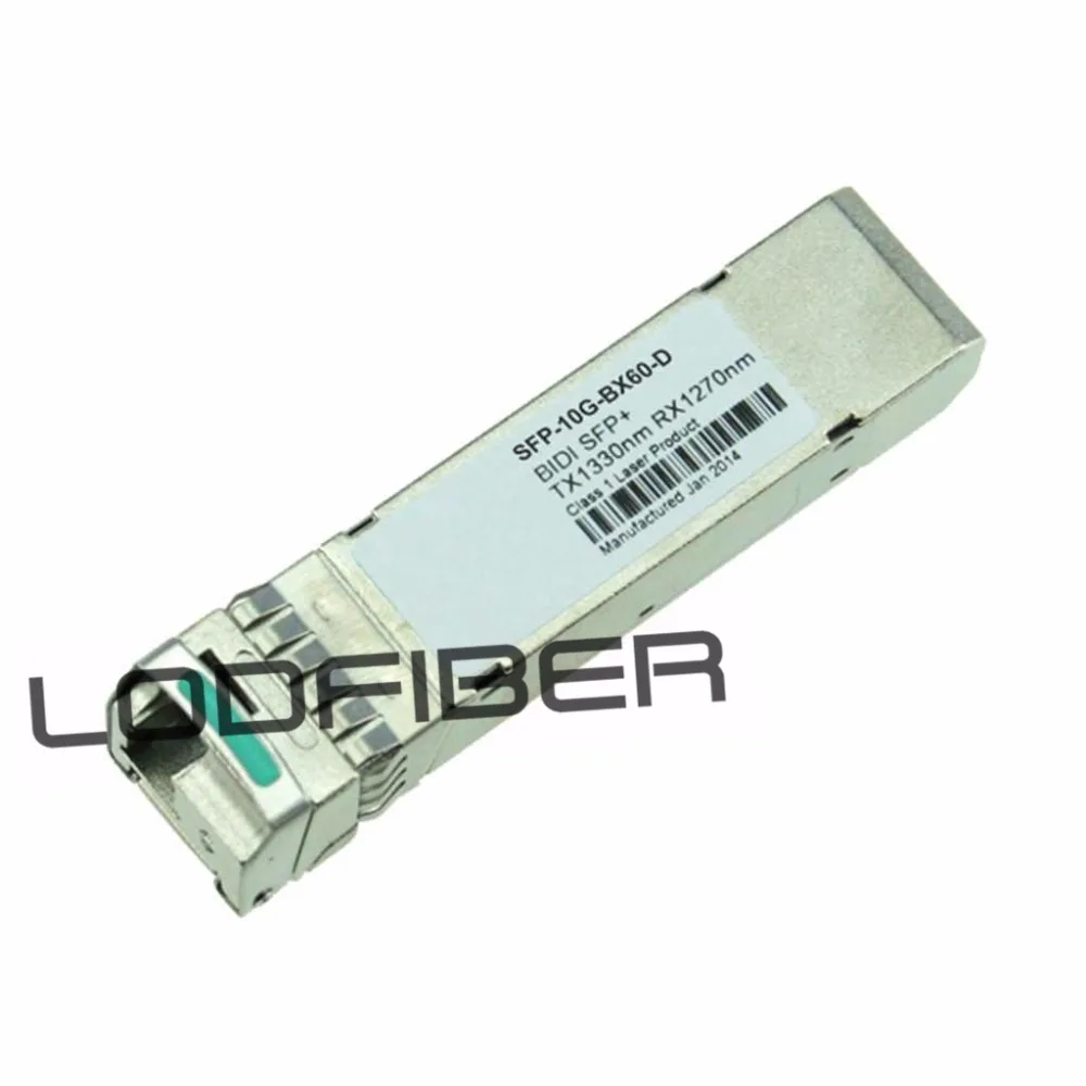 

Brocade 10G-SFPP-BXD-60K Compatible 10GBASE-BX60-D SFP+ 1330nm-TX/1270nm-RX 60km DOM Transceiver