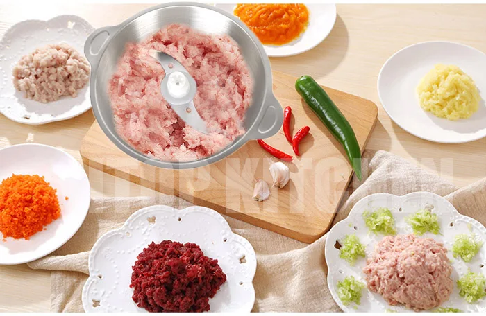 ITOP 350 Вт высокоскоростная электрическая мясорубка из нержавеющей стали, чаша 2л, подходит для домашнего использования, мясорубка