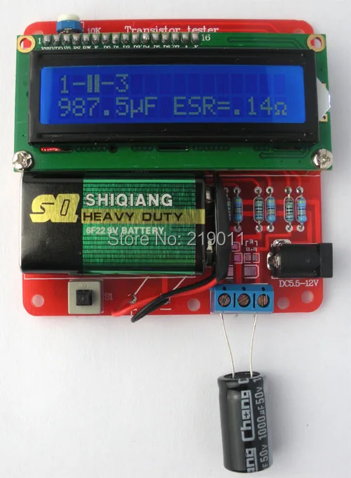 DIY Набор 2014 новый тестер транзисторов конденсатор ESR Индуктивный резистор