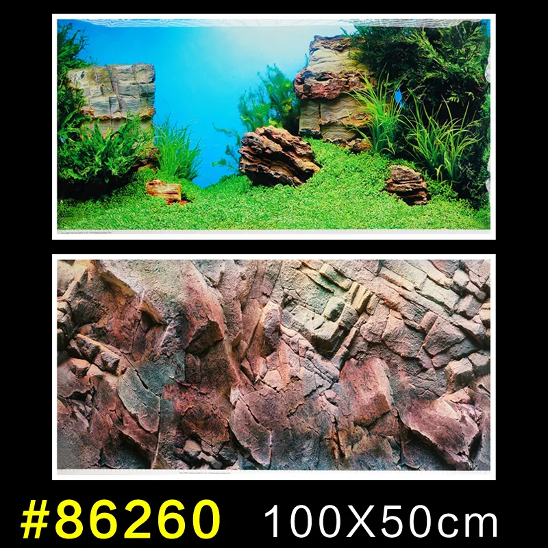Германия JUWEL аквариум фоновая живопись двухсторонний HD фон бумага океан рок