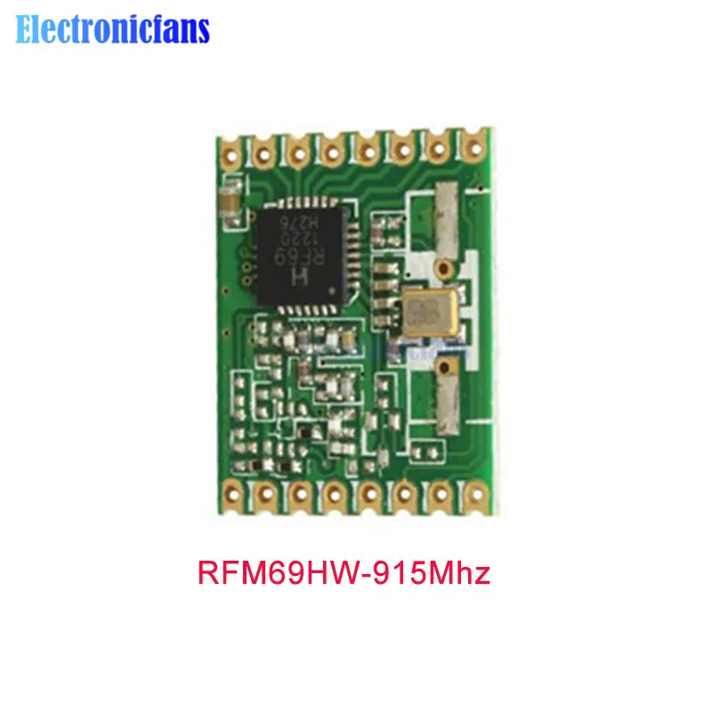 RFM69HW-915Mhz RFM69W RFM69CW RFM69HW 433 МГц 868 915 МГц RF Беспроводной трансивер Температура Сенсор модуль HopeRF FSK низкая Мощность модуль - Цвет: RFM69HW-915Mhz