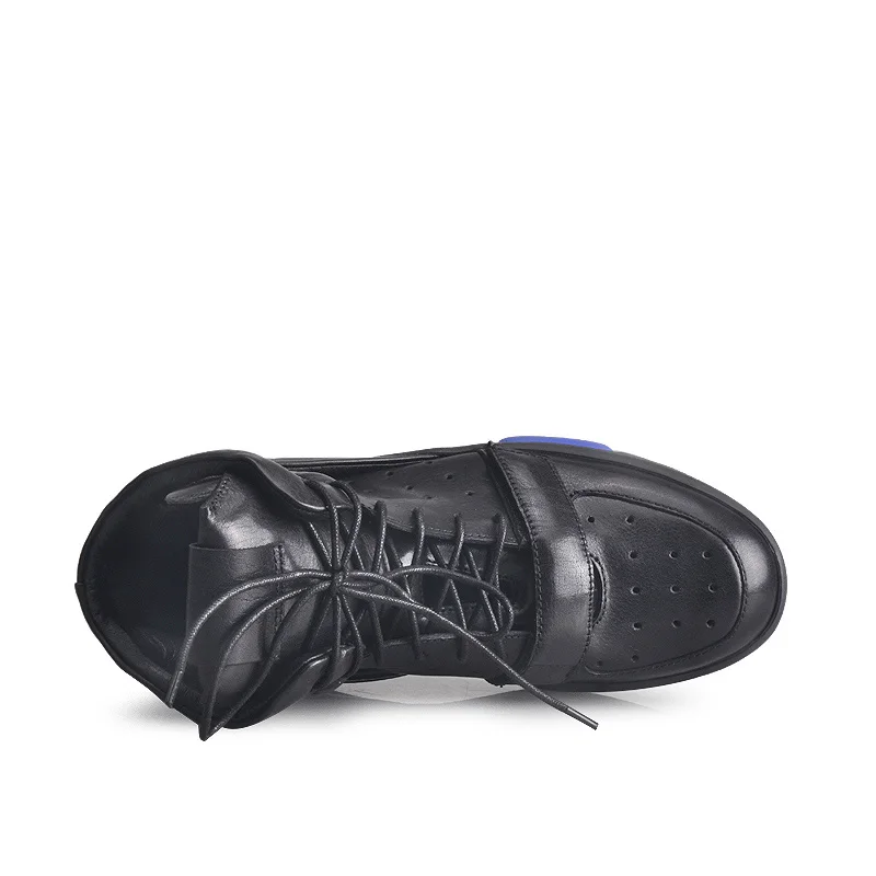 Мужская обувь для скейтбординга Roman дышащая из натуральной кожи с вырезами и