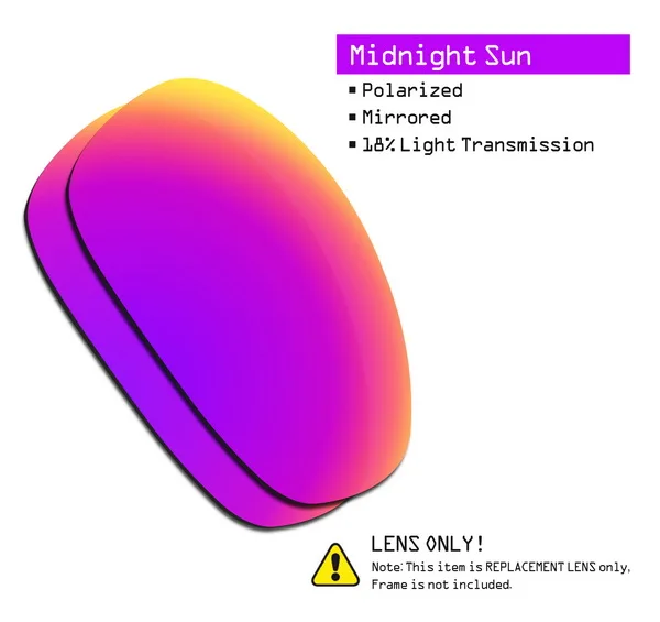Midnight Sun SmartVLT поляризованные Сменные линзы для солнцезащитных очков Окли Джульетта-несколько вариантов - Цвет линз: Midnight Sun