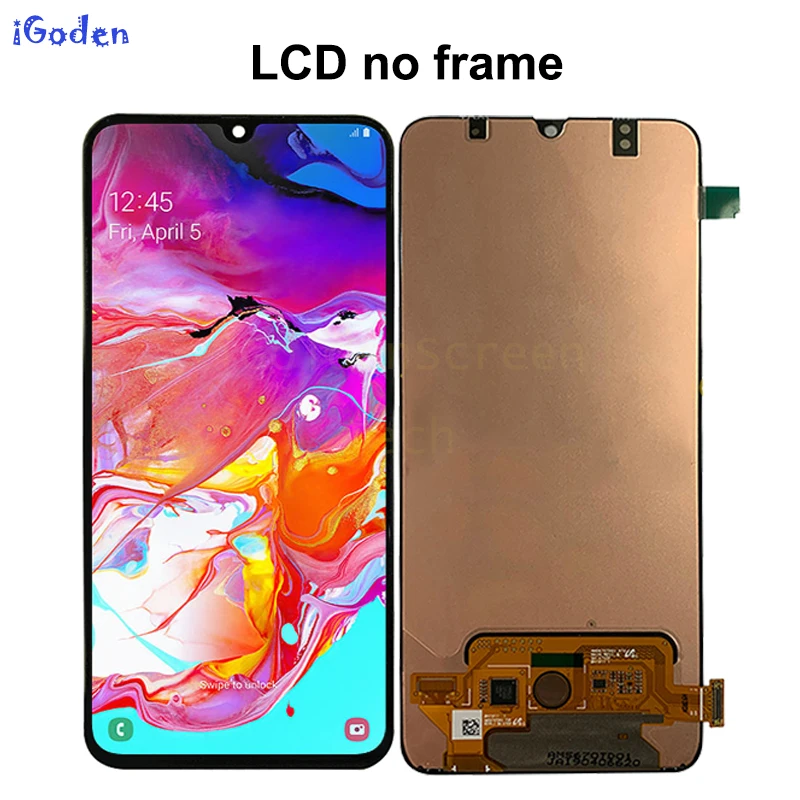 6,7 'AMOLED для samsung Galaxy A70 lcd A705 A705F SM-A705F ЖК-дисплей сенсорный экран дигитайзер в сборе для samsung A70 A705DS lcd