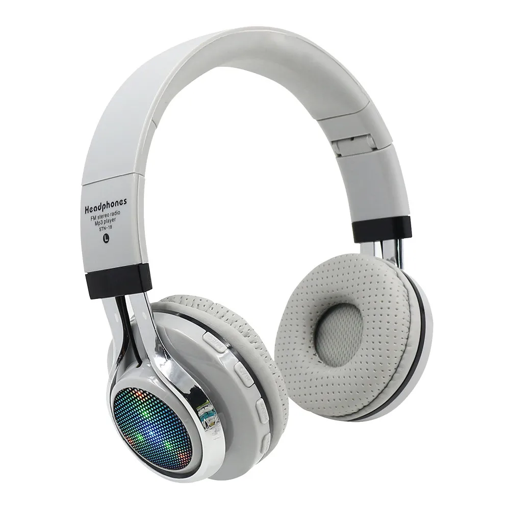 White Оригинальная Беспроводная гарнитура bluetooth s для Iphone для samsung для Xiaomi игровая Спортивная радио бас компьютер - Цвет: White