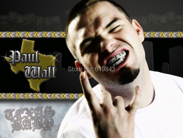 Настоящий блестящий! позолоченный хип хоп ЗУБЫ GRILLZ набор верхней и нижней