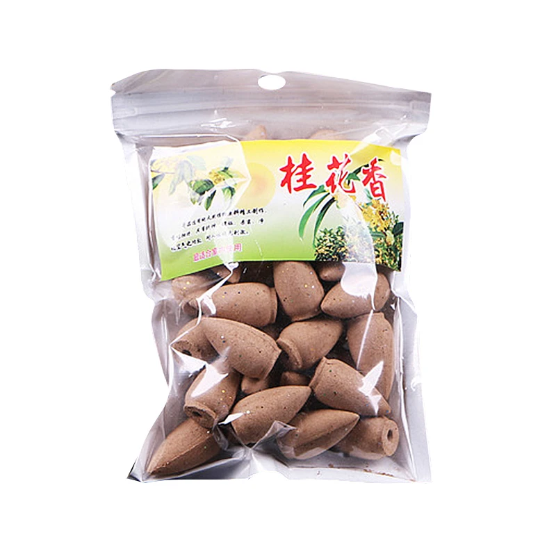 Osmanthus 45 шт./пакет натуральный рефлюкс башня Ладан индийские Ладан дыма Ладан конусов рефлюкс башня обратный сандалового дерева в форме пули - Аромат: Osmanthus