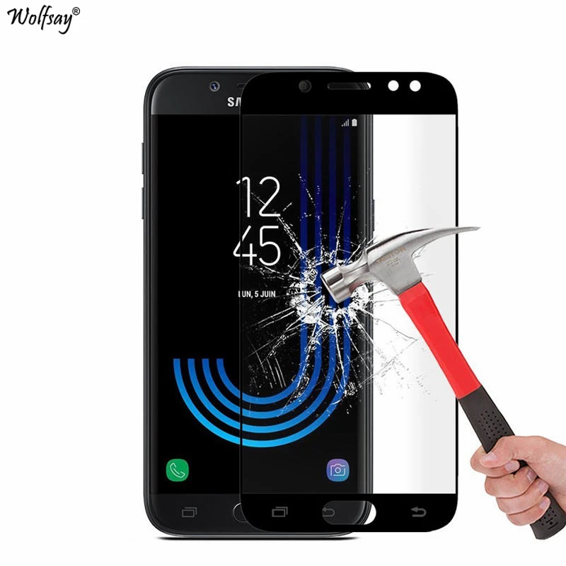 Wolfsay 2 шт. для Samsung Galaxy J5 2017 J530F защита экрана закаленное стекло защитная пленка