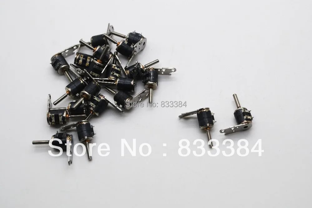 Миниатюрный шаговый электродвигатель 4 провода 2 фазы микро двигатель (диаметр: 6