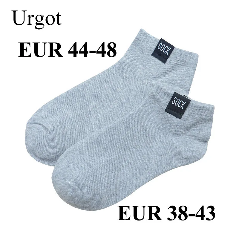 Urgot 5 Pairs Men's Socks Sock Men Fashion Extra Large Big Plus Size 45 47 48 Ankle Casual Sox Calcetines Hombre Meias | Мужская