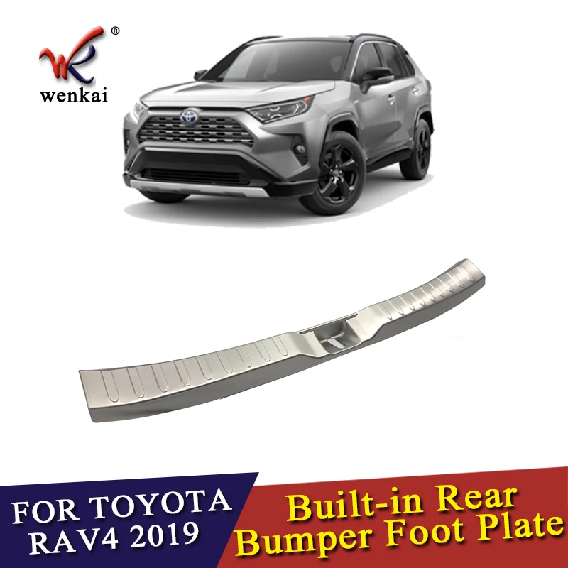 Защитная накладка для заднего бампера из нержавеющей стали Toyota Rav4 2019