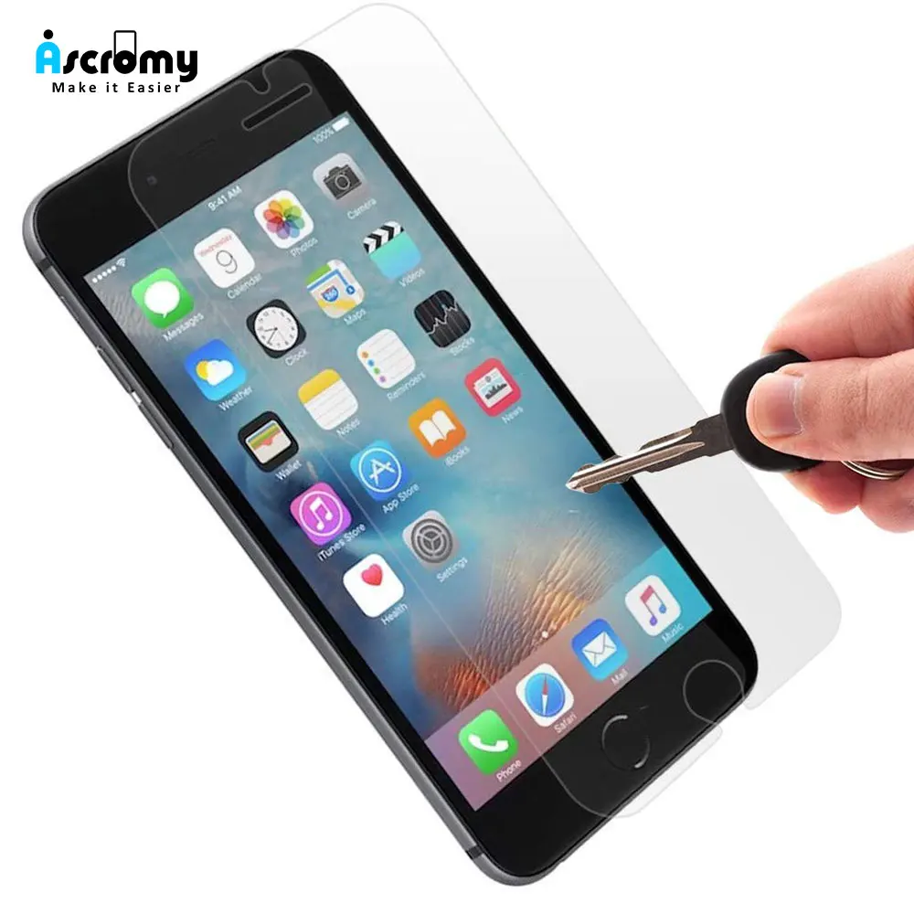 Ascromy Защитная пленка для экрана из закаленного стекла Apple iPhone 8 7 Plus 6 6S X XR XS Max 5 5S SE 5C