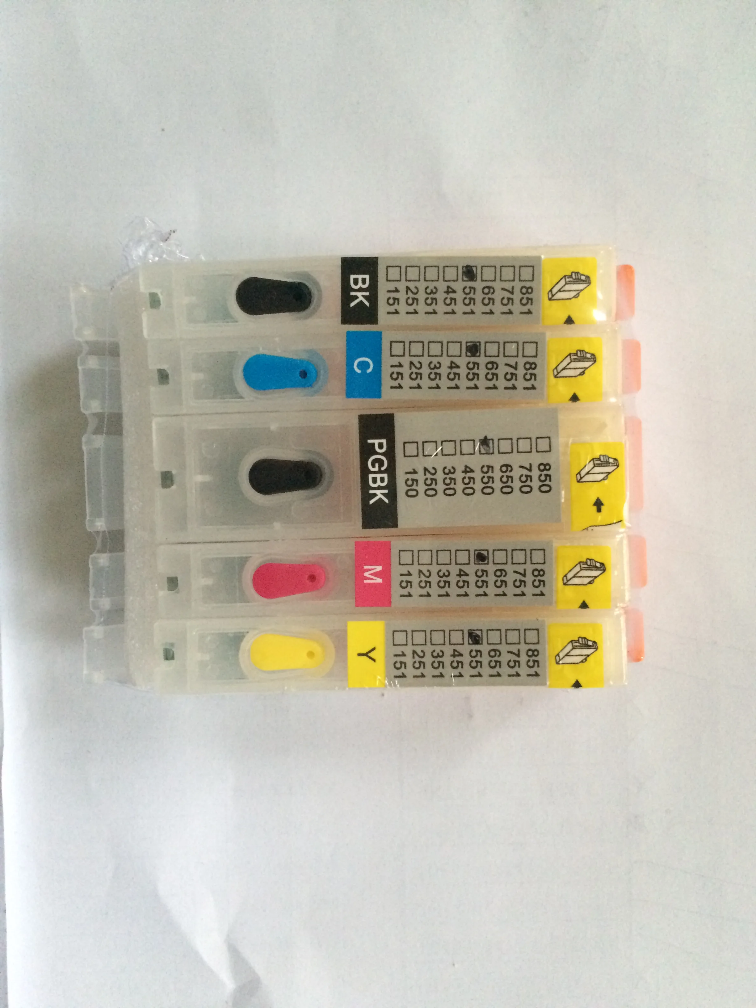 5 color пуст с чипом арк pgi650 cli651 принтер многоразового картридж для canon pixma ip7260 mg5460 nx926
