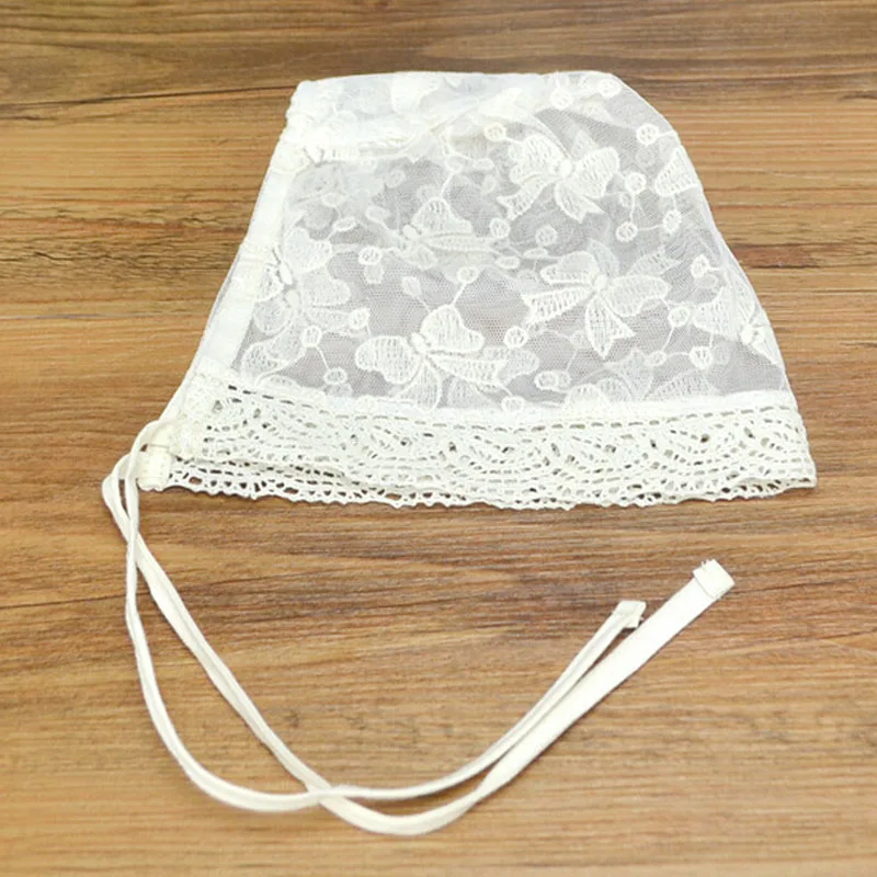 Nishine Nordic Vintage Girl Lace Beanie Hat Kids Princess Summer Sun Bonnet Caps Butterfly Headwear Photography Props |