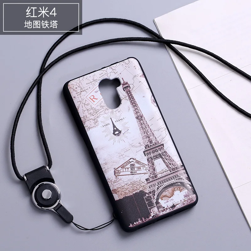 Для Xiaomi Redmi 4 чехол Живопись кремния ТПУ Мягкая задняя крышка для Coque redmi4
