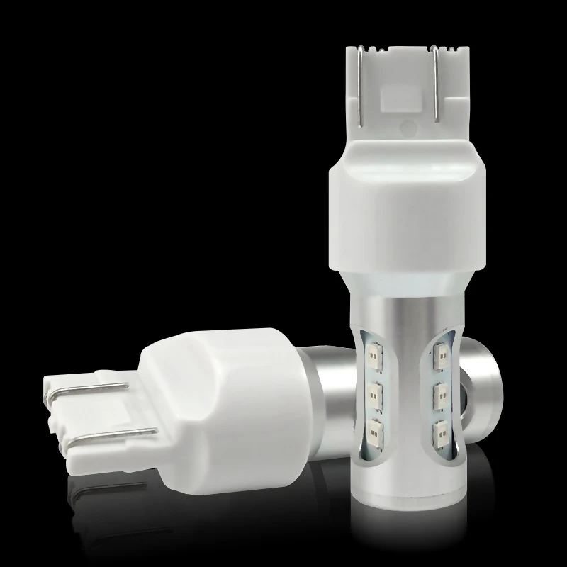CNSUNNY светильник T20 светодиодный W21/5 Вт 7443 светодиодный фонарь 1000Lm яркий 3030 9SMD Canbus автомобильный тормоз заднего хода стояночный DRL противотуманный светильник резервная лампа