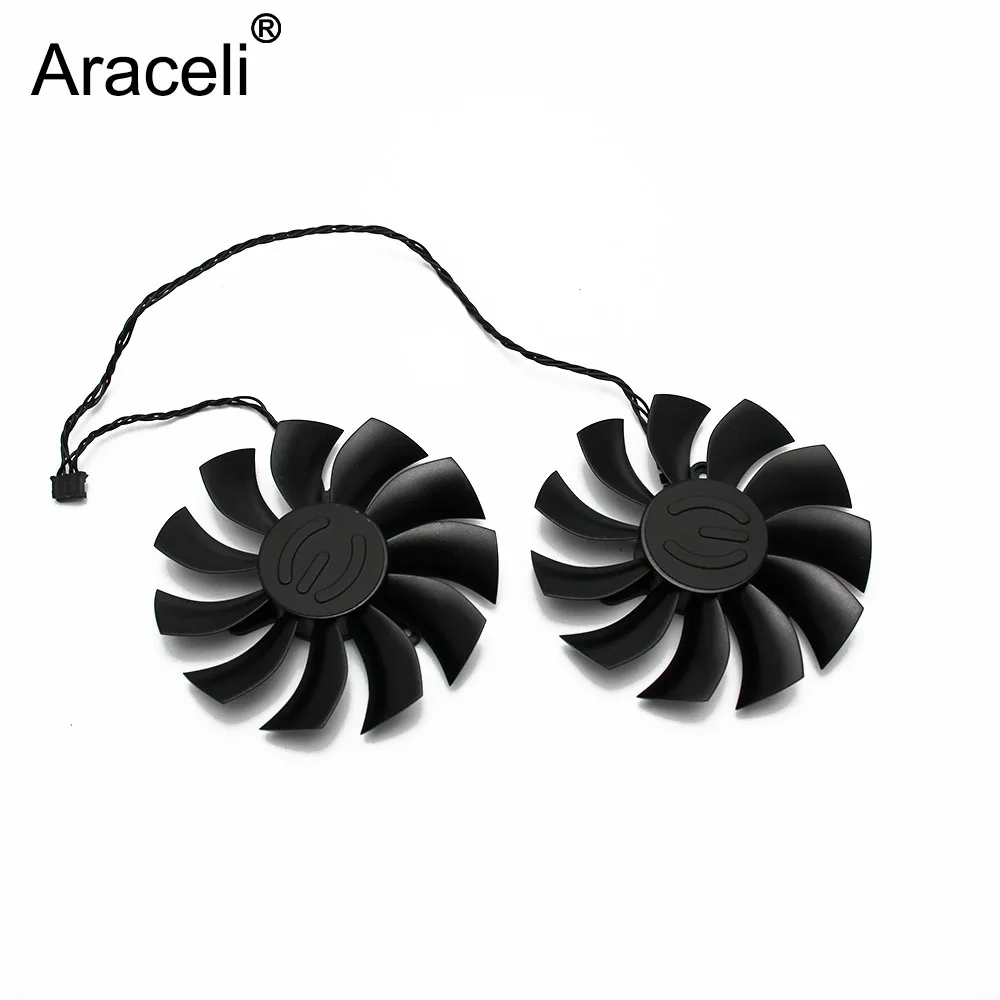 2 шт./лот PLA09215B12H 4Pin 12V 0.55A для EVGA GTX1060 1070 1080 Ti Fan GTX1070 GTX1080Ti fanVGA Вентилятор охлаждения