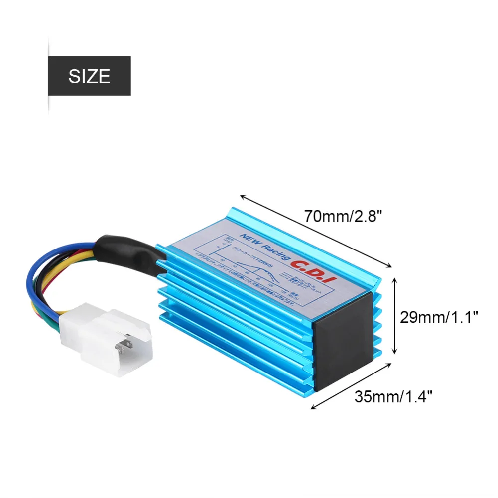 5 Pin Racing CDI Коробка катушка зажигания увеличивает энергоемкость для мотоцикла 50cc