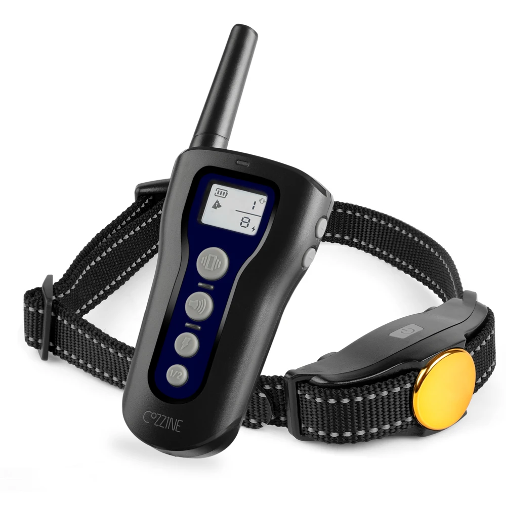 Electric Dog Training Collar COZZINE Remote Control Trainer IPX7 Waterproof Rechargeable with LCD Display | Дом и сад