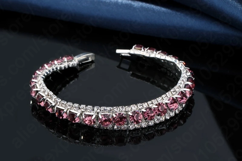 Женский браслет из серебра 925 пробы с фианитами|bracelets & bangles|sterling silver jewelry bangles925