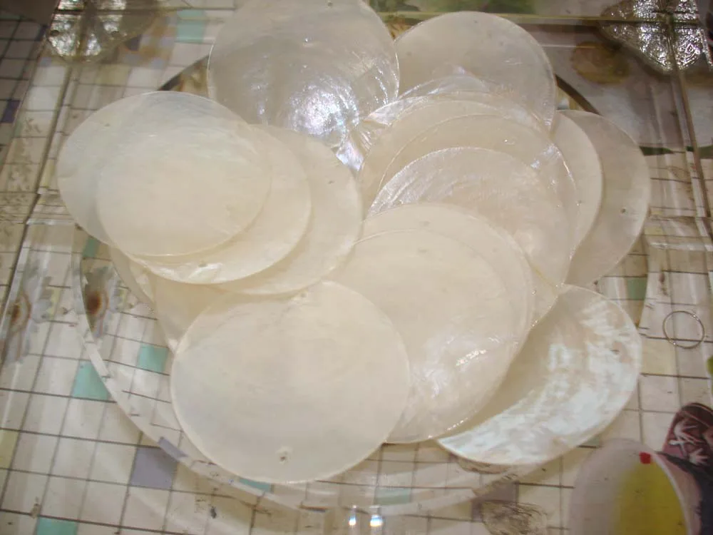 100 шт натуральный корпус 50 мм бусины аксессуары для занавесок украшение дома