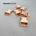 Розничная продажа, ползунок, изогнутая Боковая Пряжка для Ошейников для собак 25 мм, аксессуары сделай сам, металлическая пряжка высокого качества CK25M