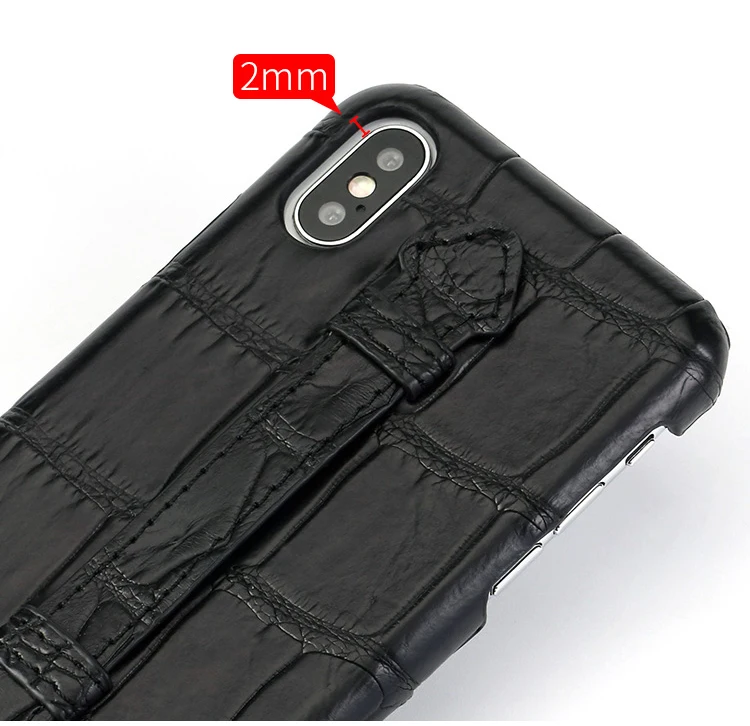 Роскошный крокодиловый Чехол для телефона для iPhone 11 X Xr Xs Max чехол из натуральной крокодиловой кожи с ремешком и подставкой задняя крышка для 6 6S 7 8 Plus чехол
