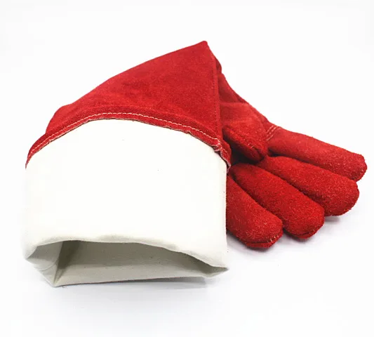 Кожаные Защитные перчатки против укусов длиной 60 см для ловли собак кошек