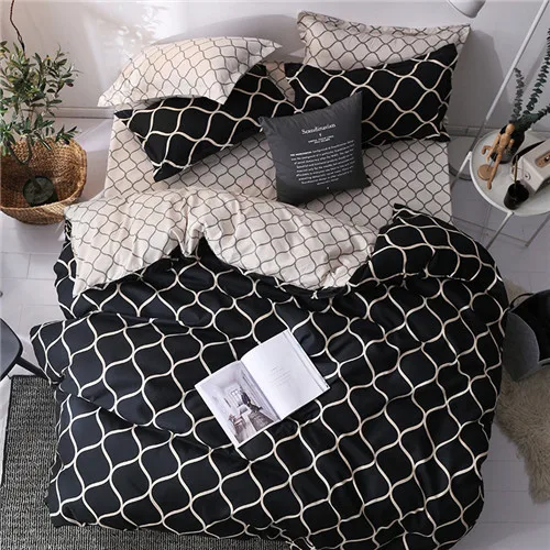 black beige 3 шт./компл. американский размер постельное белье CA King 229*260 см пододеяльник+ наволочка домашний текстиль queen кровать набор пантера постельное белье российский семейный - Цвет: black beige
