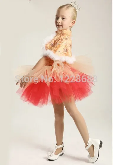 Зимнее детское платье детская балетная юбка танцевальная одежда для женщин и