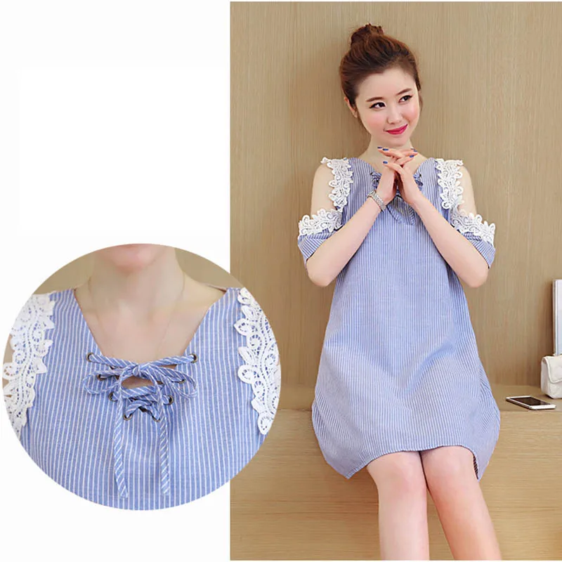 Кружевное лоскутное платье на шнуровке женское с v-образным вырезом и открытыми