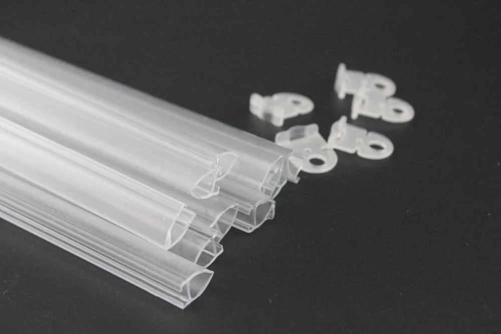 52 см ПВХ пластиковая вешалка для плакатов крюк рельсовый баннер оснастка