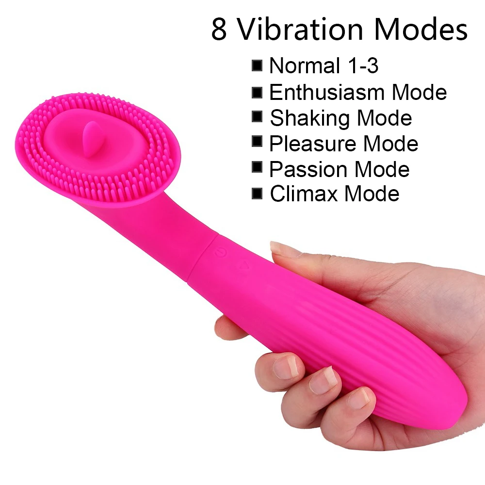 8 режимов Вибраторы для языка оральный ниппель лижание клитора секс игрушки