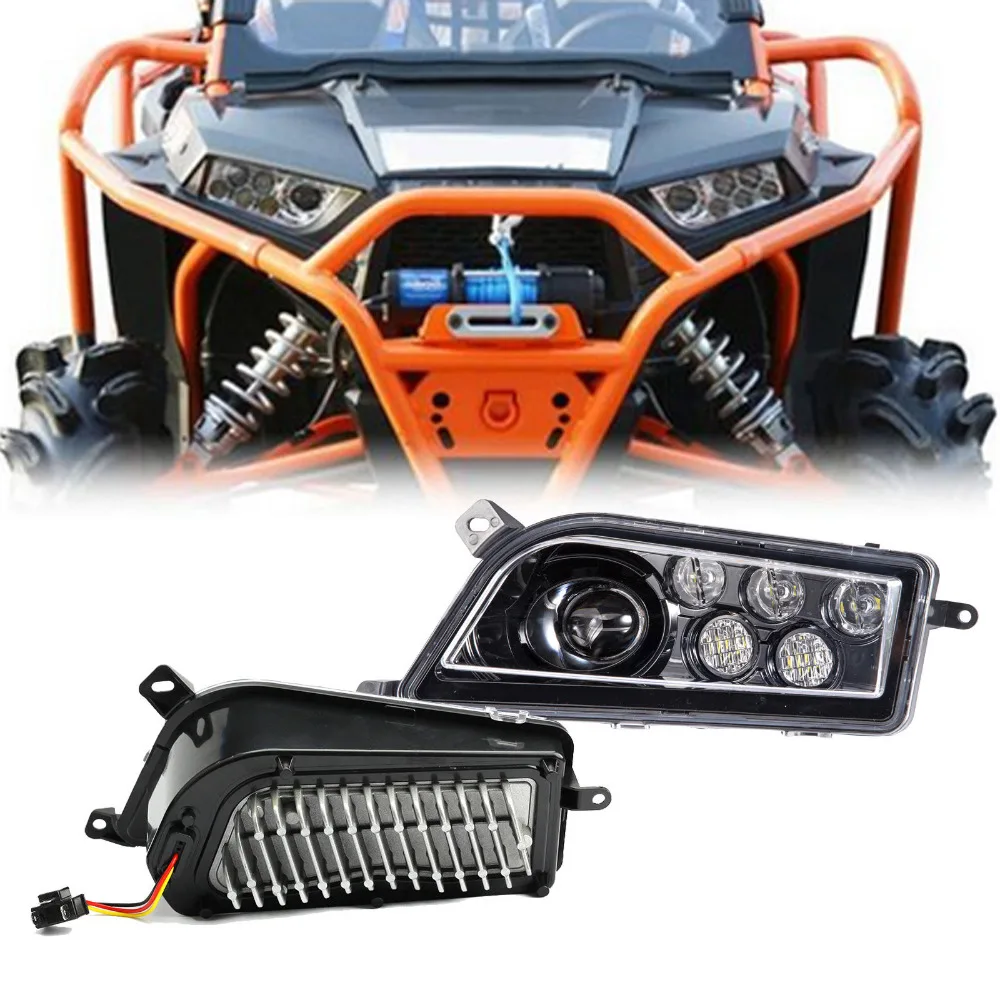 Черный Polaris RZR 1000 светодиодный фар 2015-2017 900 преобразования фары комплект 2014-2016 XP Turbo