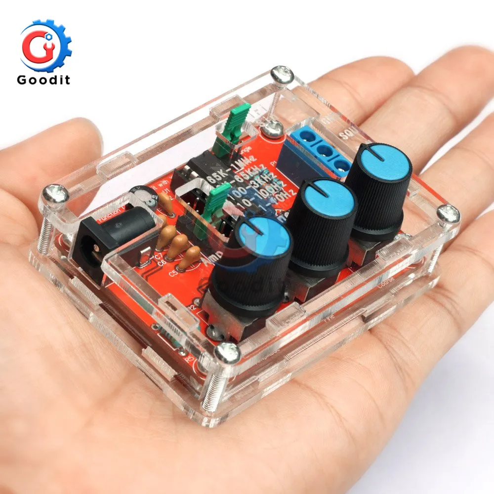 1 Гц-1 МГц XR2206 функция генератор сигналов DIY Kit синус/треугольник/квадратный выход генератор сигналов Регулируемая амплитуда частоты