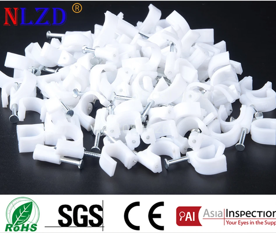 20 мм круглый фиксатор кабельные зажимы белый кабель проволочная Накладка для