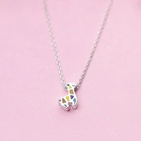 daisies 1pc new arrivals 925 sterling silver colorful giraffe necklaces pendants for women statement sterling silver jewelry