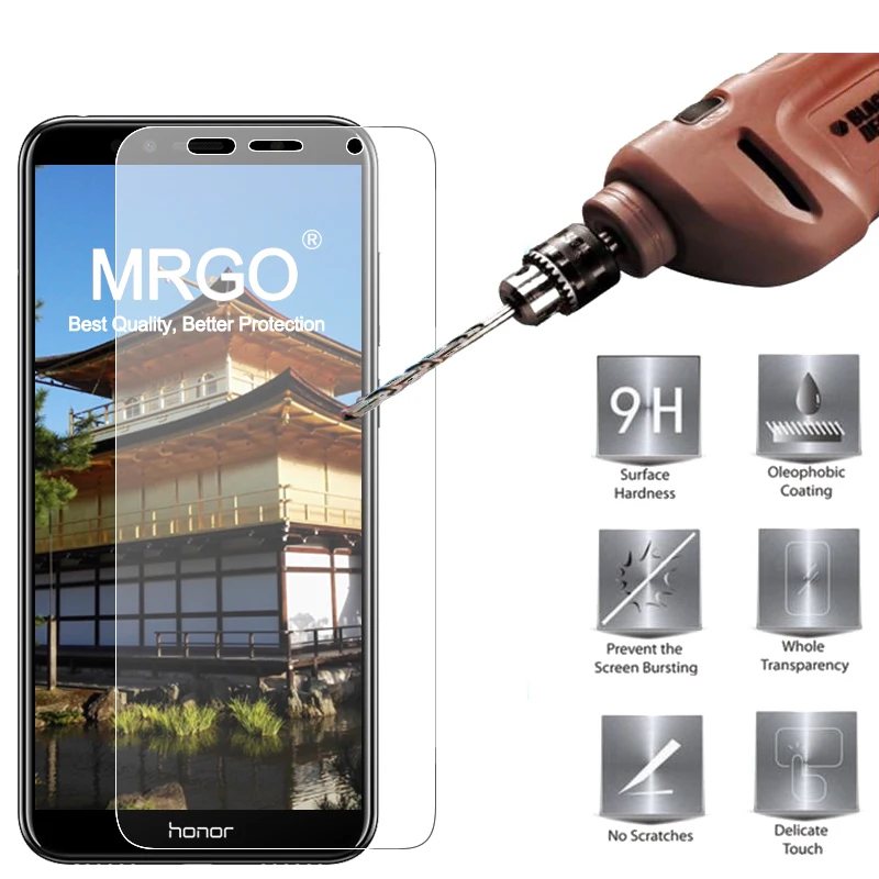 Закаленное стекло MRGO для Huawei Honor 7A Pro защита экрана 9H 2.5D Защитное телефона