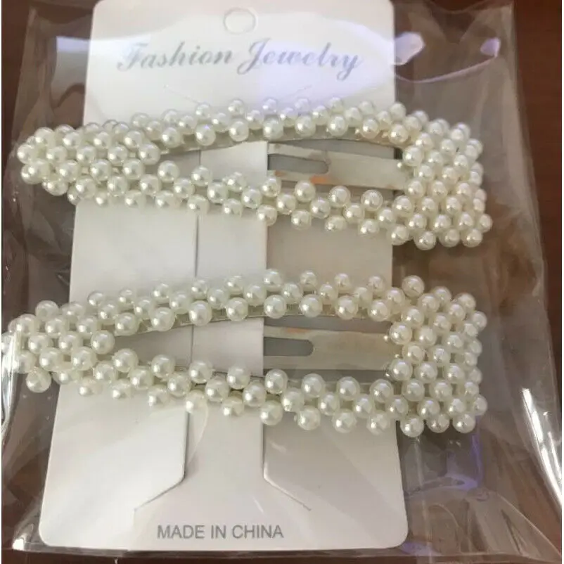 2 шт. модная элегантная женская заколка для волос с жемчугом заколка-палочка