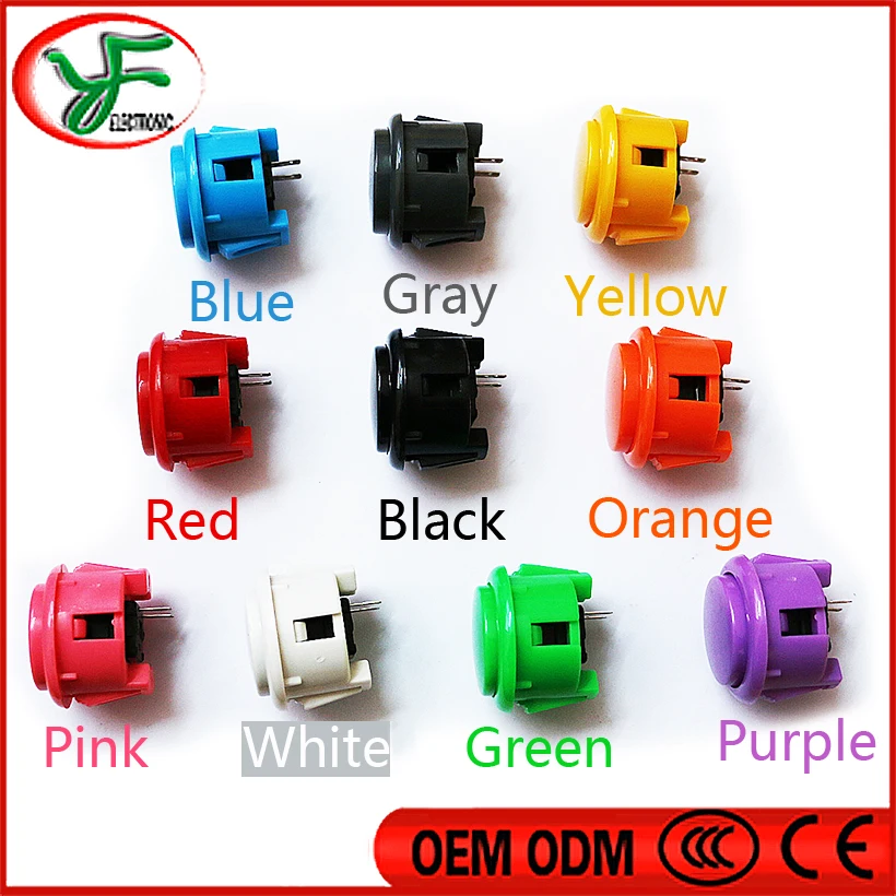 

20 шт OEM SANWA OBSF-30 копия Sanwa Кнопка аркадная Mirco Swich