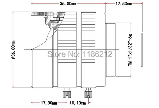 

10 MP HD Lens 1/1.8-inch and 1-inch sensor F1.8 Manual Iris 35 mm for surveillance and machine vision C Mount