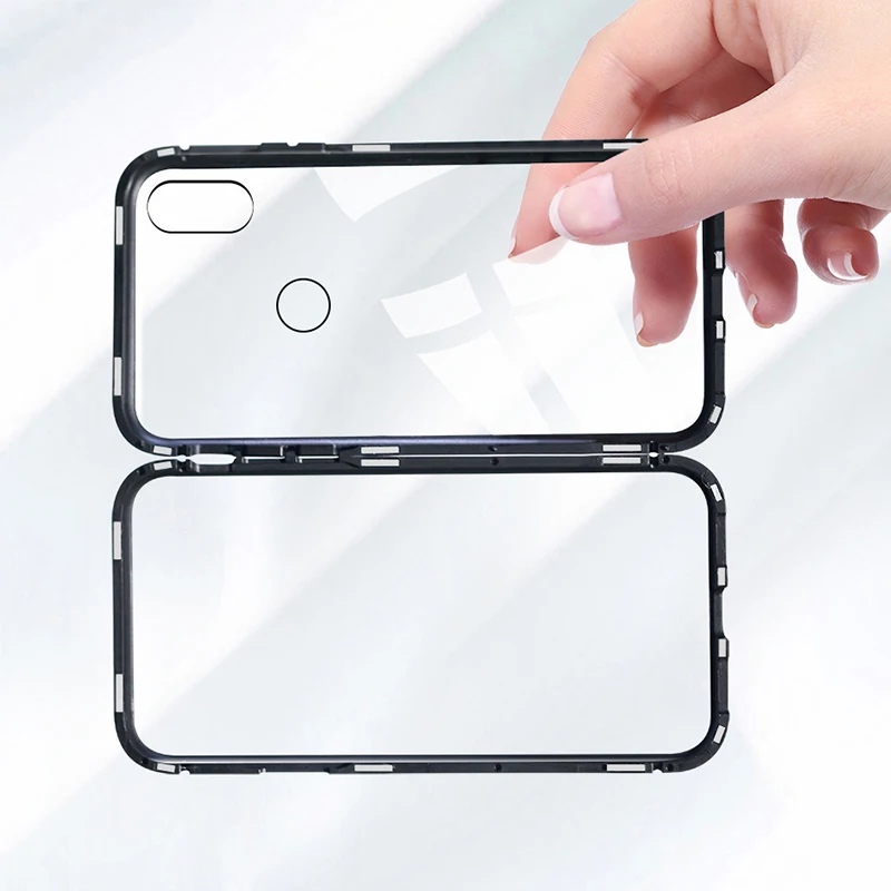 Чехол CHYI со встроенным магнитом для Xiaomi Mi 8 SE прозрачный чехол из закаленного