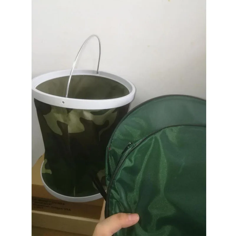 Oussirro Многофункциональный Портативный складной ведро рыбалка камуфляж Открытый