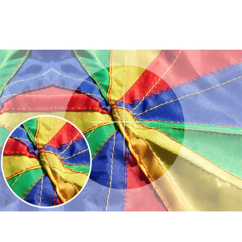 Горячая Распродажа детский Радужный Зонт 2 м для улицы Парашютная игрушка сад