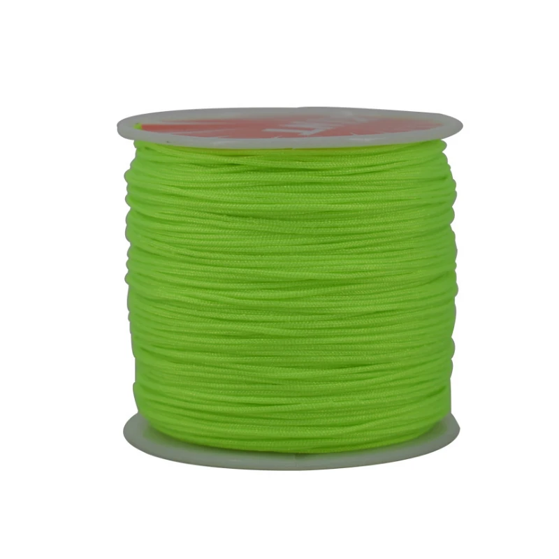 Bright green DIY 0,8 мм тонкая Нефритовая линия Тонкая Красная Нить тесьма китайский узел нить для одежды красная волнистая линия для шитья Хрустальная нить и тканевые шнуры - Цвет: Bright green