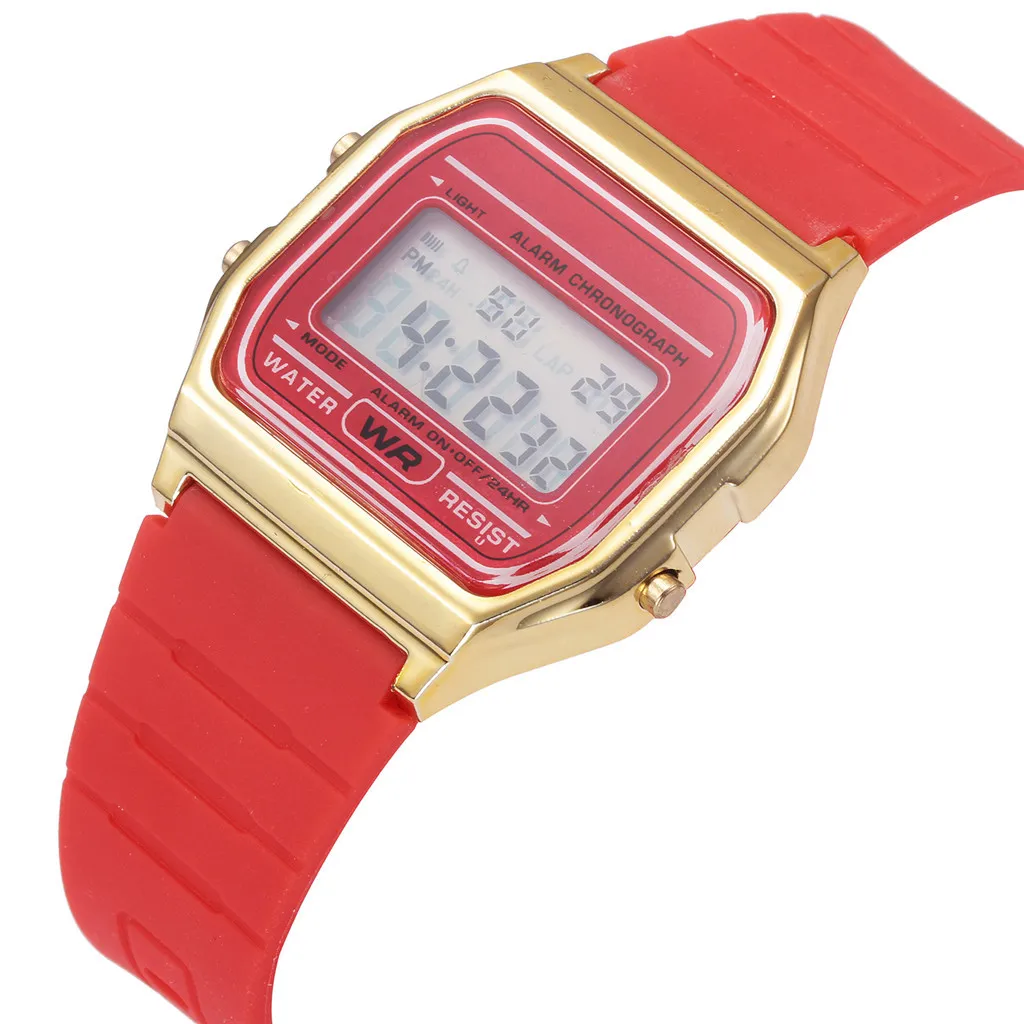 Мужские и женские часы reloj mujer цифровые водонепроницаемые электронные спортивные