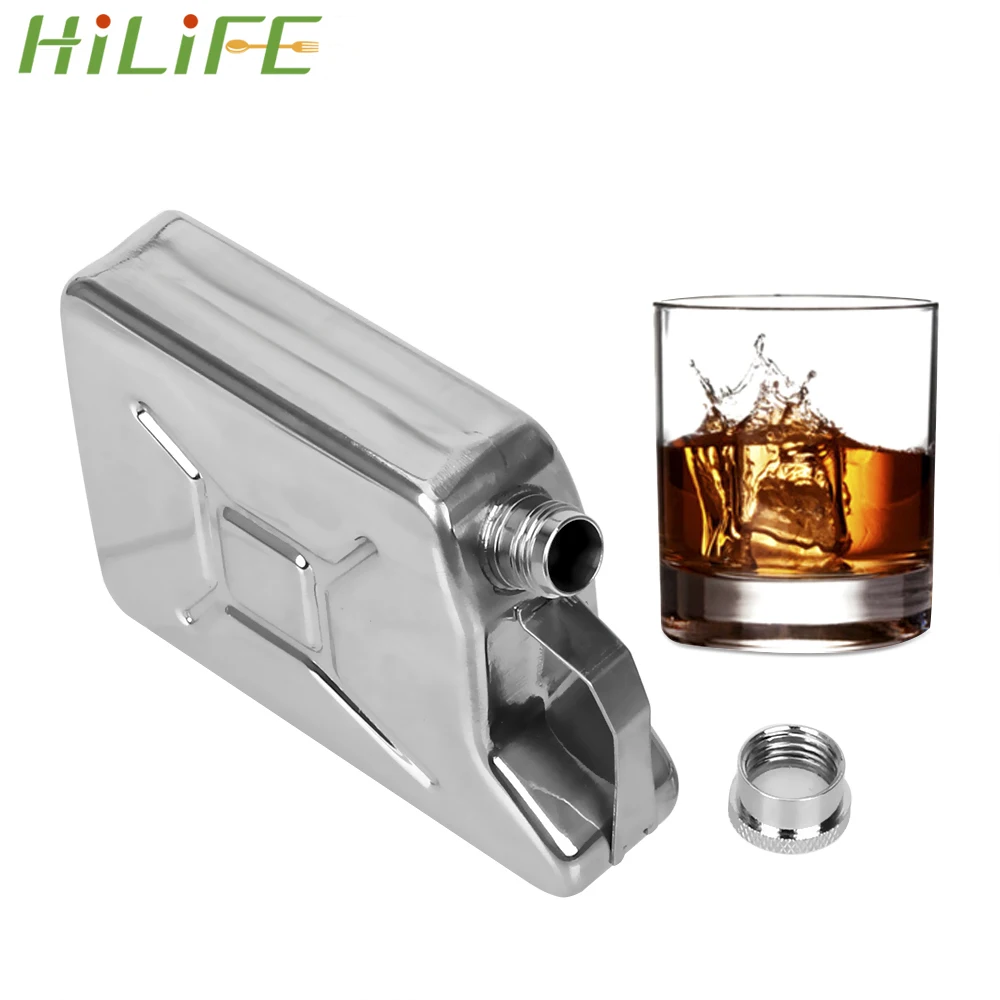HILIFE 5 унций фляжки из нержавеющей стали бутылка для виски водка набор ведро